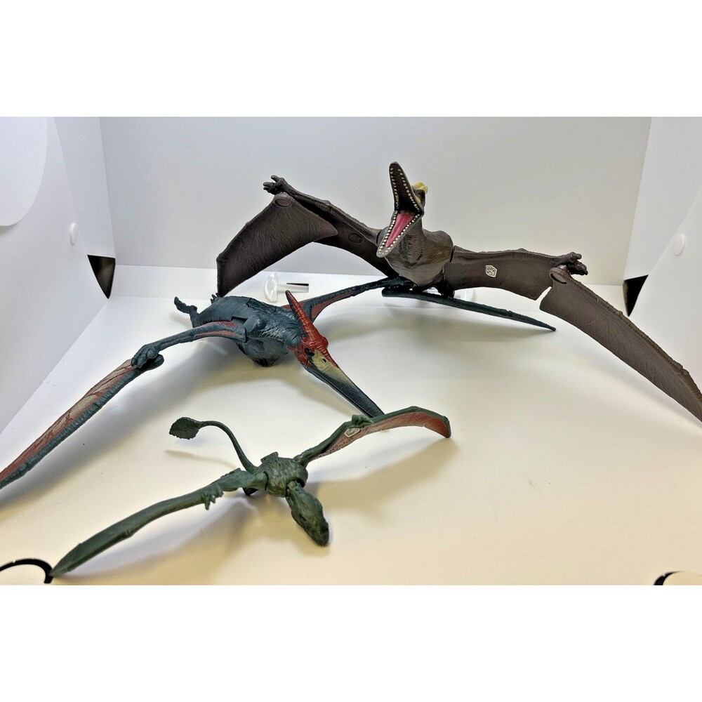 Jurassic World Dino Rivals Dual Attack Pteranodon Dinosaur Action Fig (2017) +2
